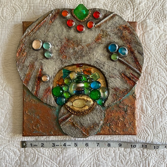 Original mixed media 3D artwork.